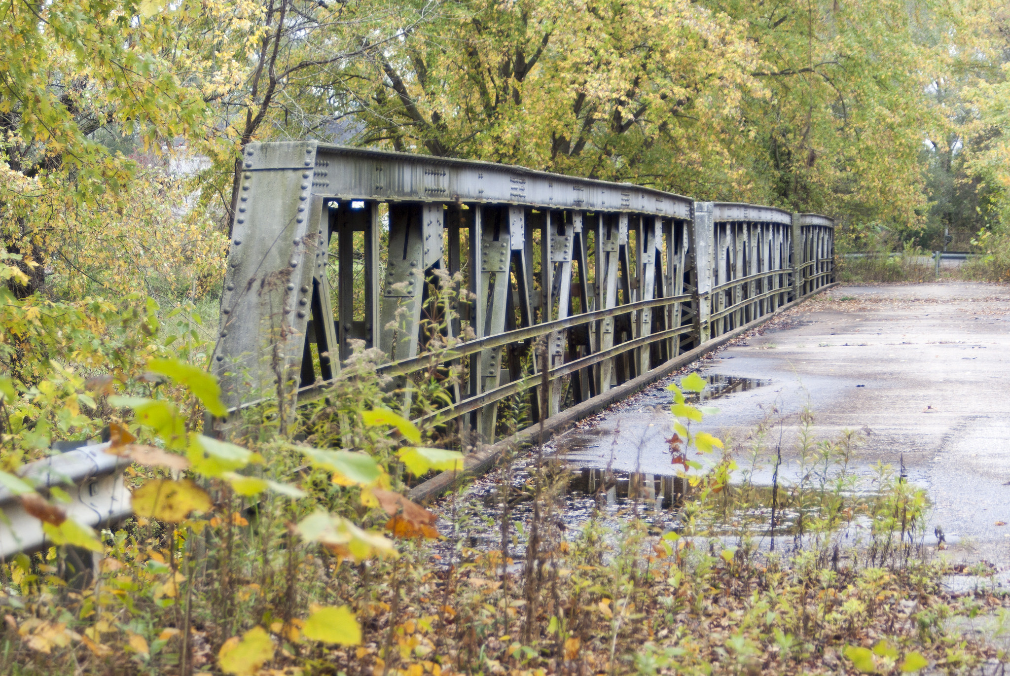 This Former Dixie Highway Abandoned Bridge in Indiana Is