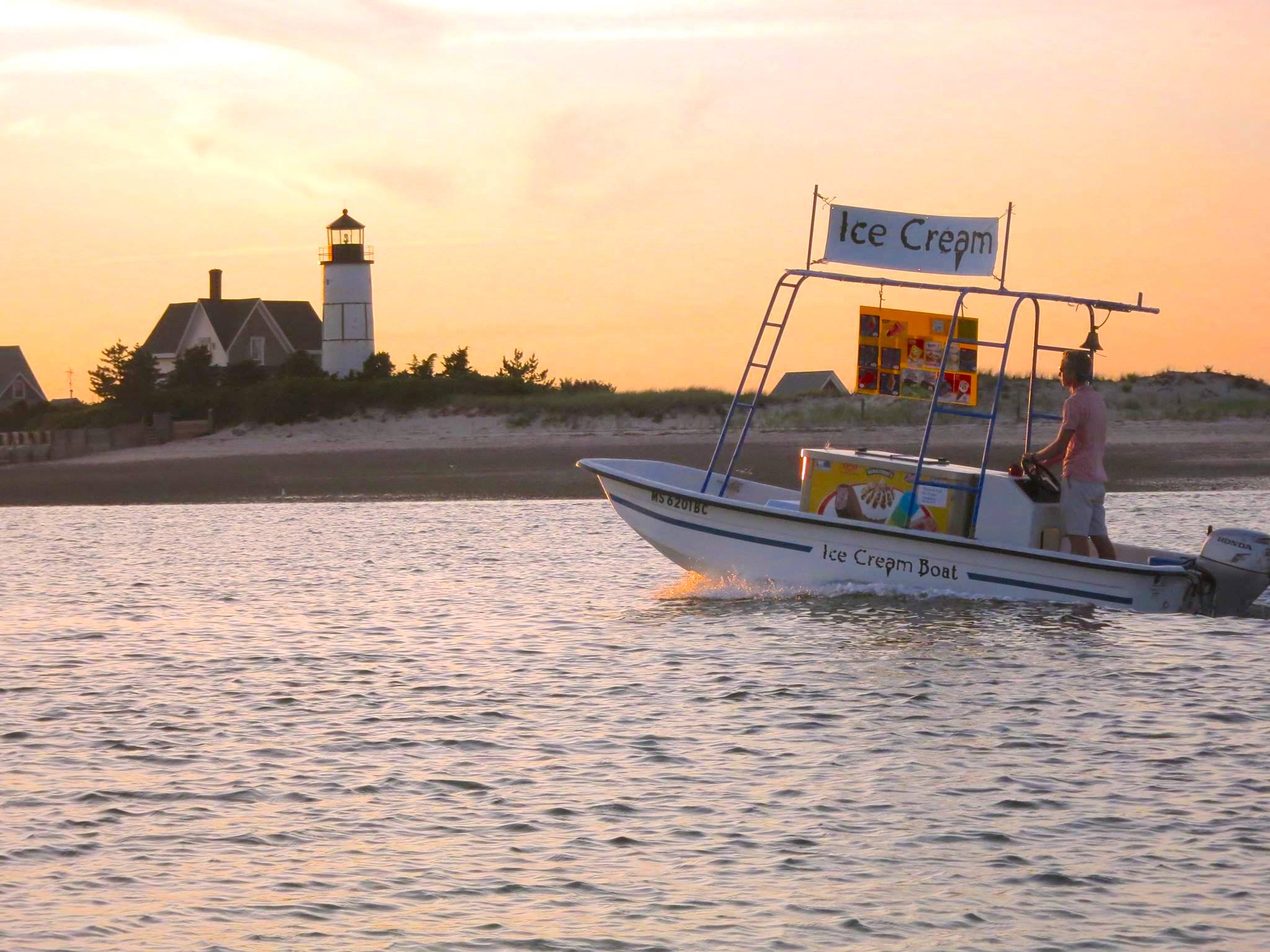 The Ice Cream Boat In Massachusetts Delivers Ice Cream To The Beach