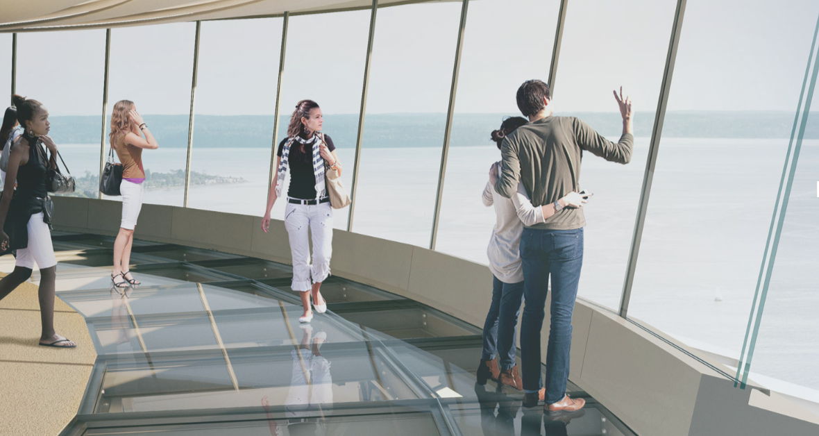 The Space Needle Has Unveiled A Rotating Glass Floor And It's Magnificent
