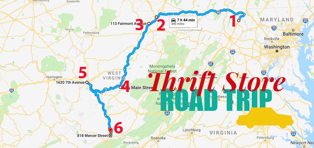 road trip virginia west thrift bargain stores hunters take