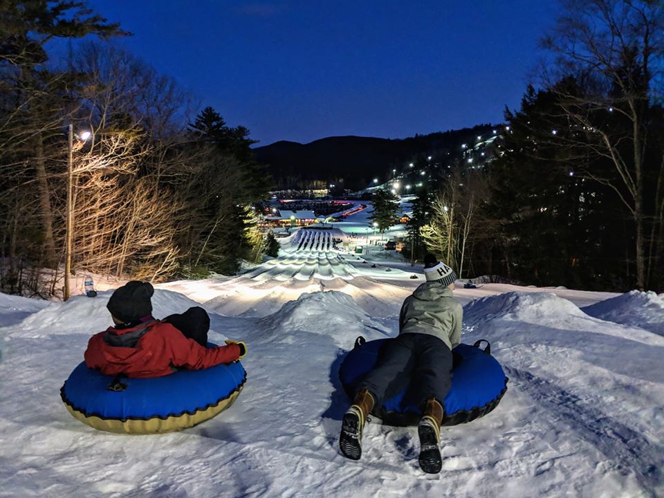 Zip Down The Gunstock Mountain Snow Tubing Runs In New Hampshire