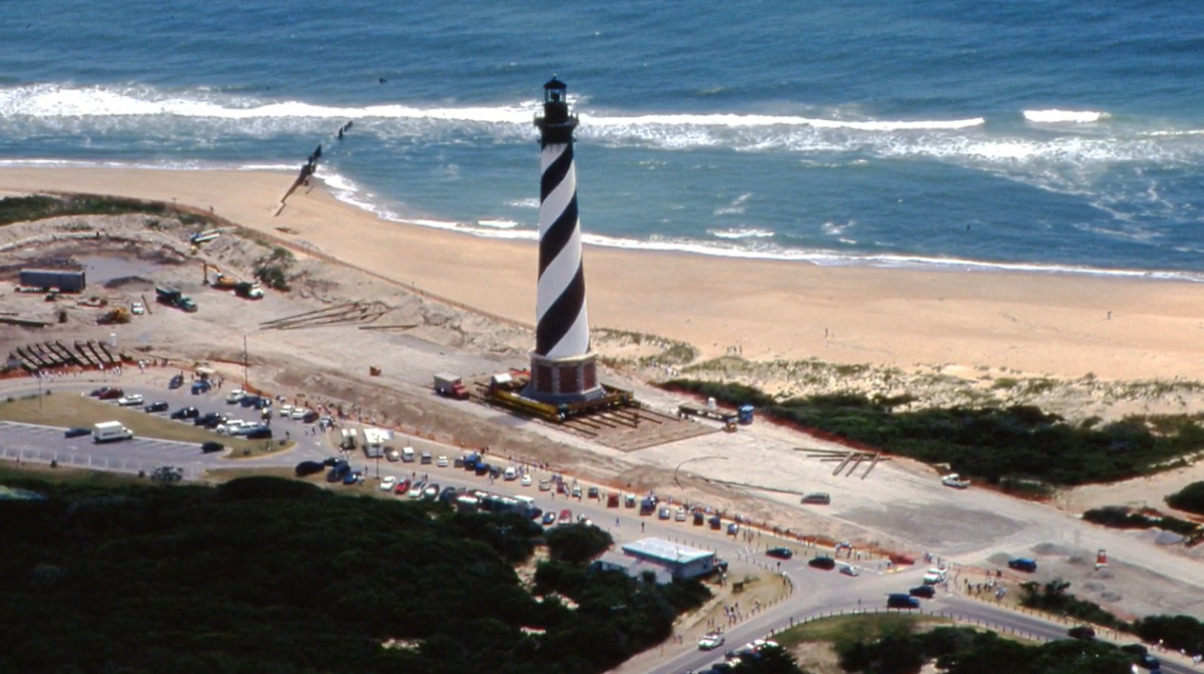 In 1999, The Cape Hatteras Lighthouse In North Carolina Was Moved A