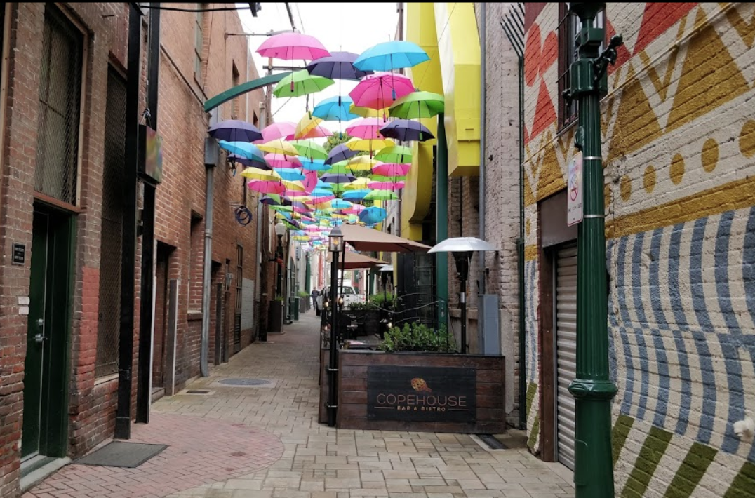 The Whimsical Umbrella Alley In Southern California Out Of A Storybook