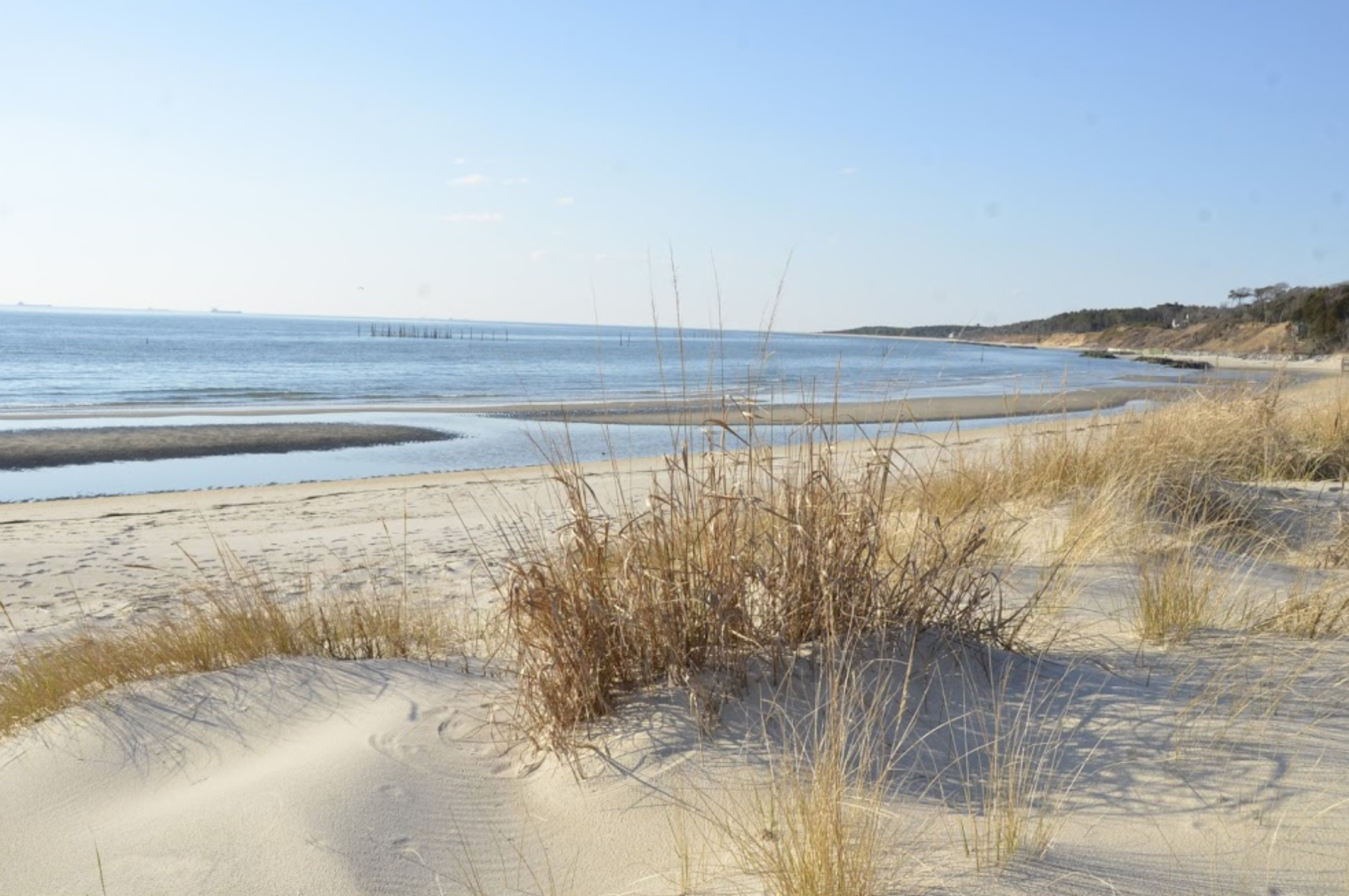 Kiptopeke State Park Features A Beautiful Beach On The Chesapeake Bay