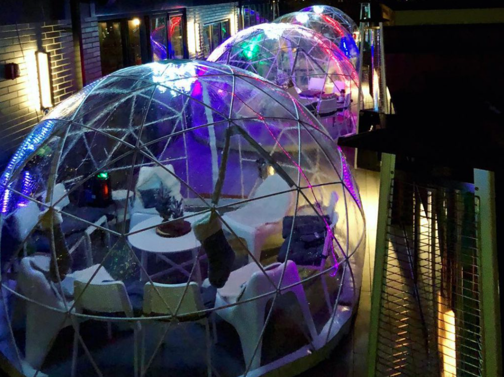 Dine Inside A Private Igloo All Winter At Mare Rooftop In Rhode Island